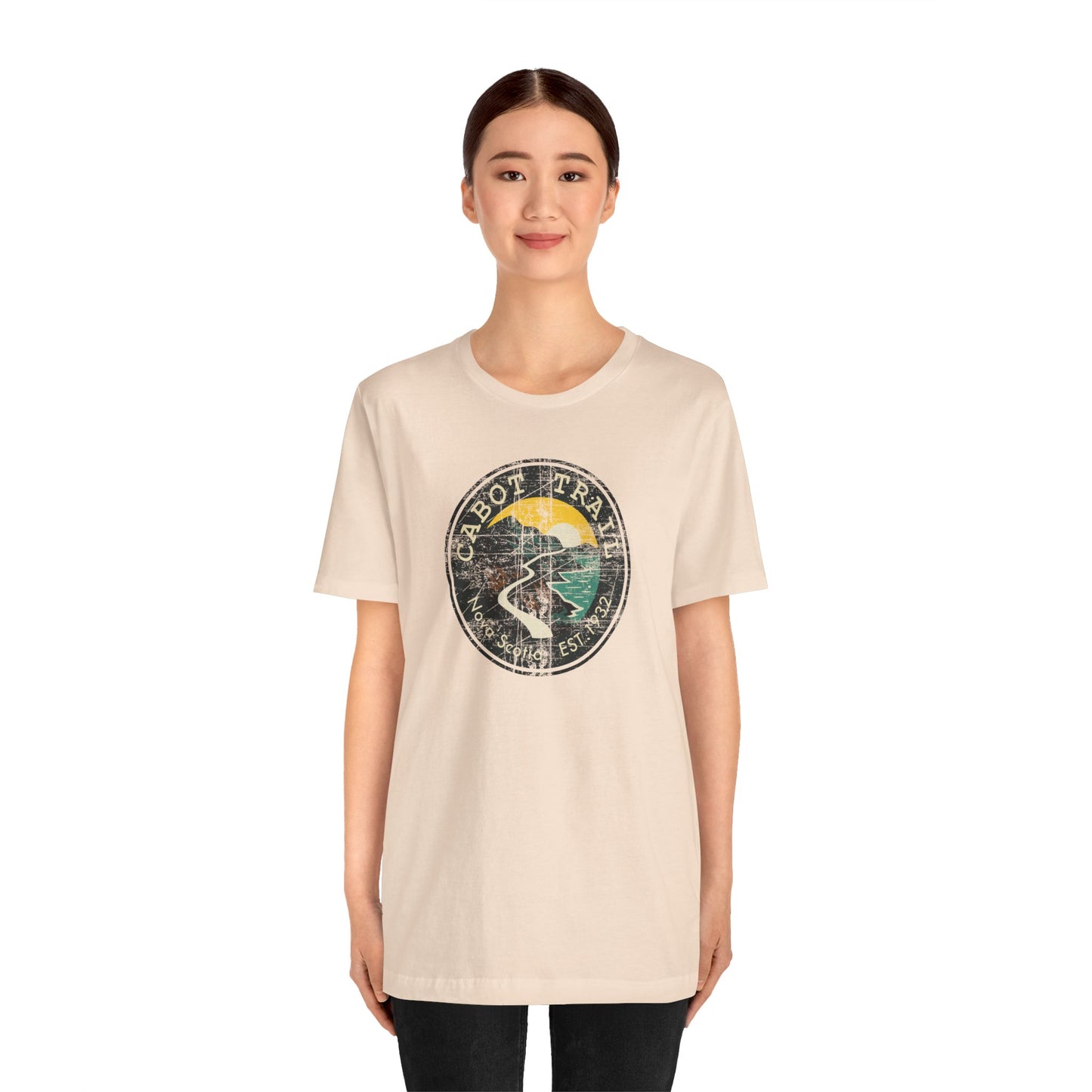 Cabot Trail - Nova Scotia - Vintage Emblem Tee