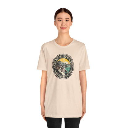 Cabot Trail - Nova Scotia - Vintage Emblem Tee