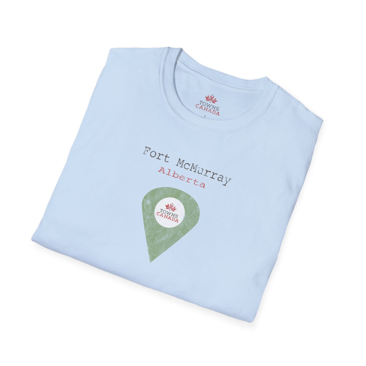 Fort McMurray Alberta Marker - Unisex Vintage Design Cotton T-Shirt