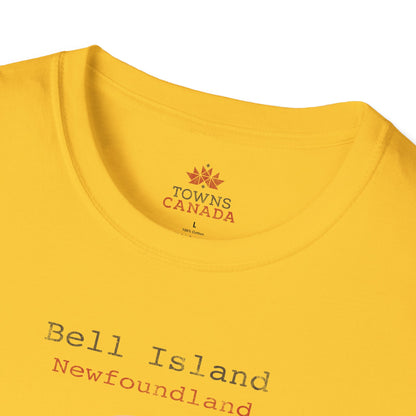 Bell Island Newfoundland Marker - Unisex Vintage Design Cotton T-Shirt