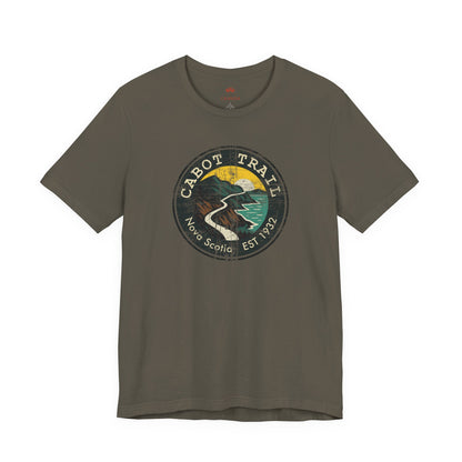 Cabot Trail - Nova Scotia - Vintage Emblem Tee