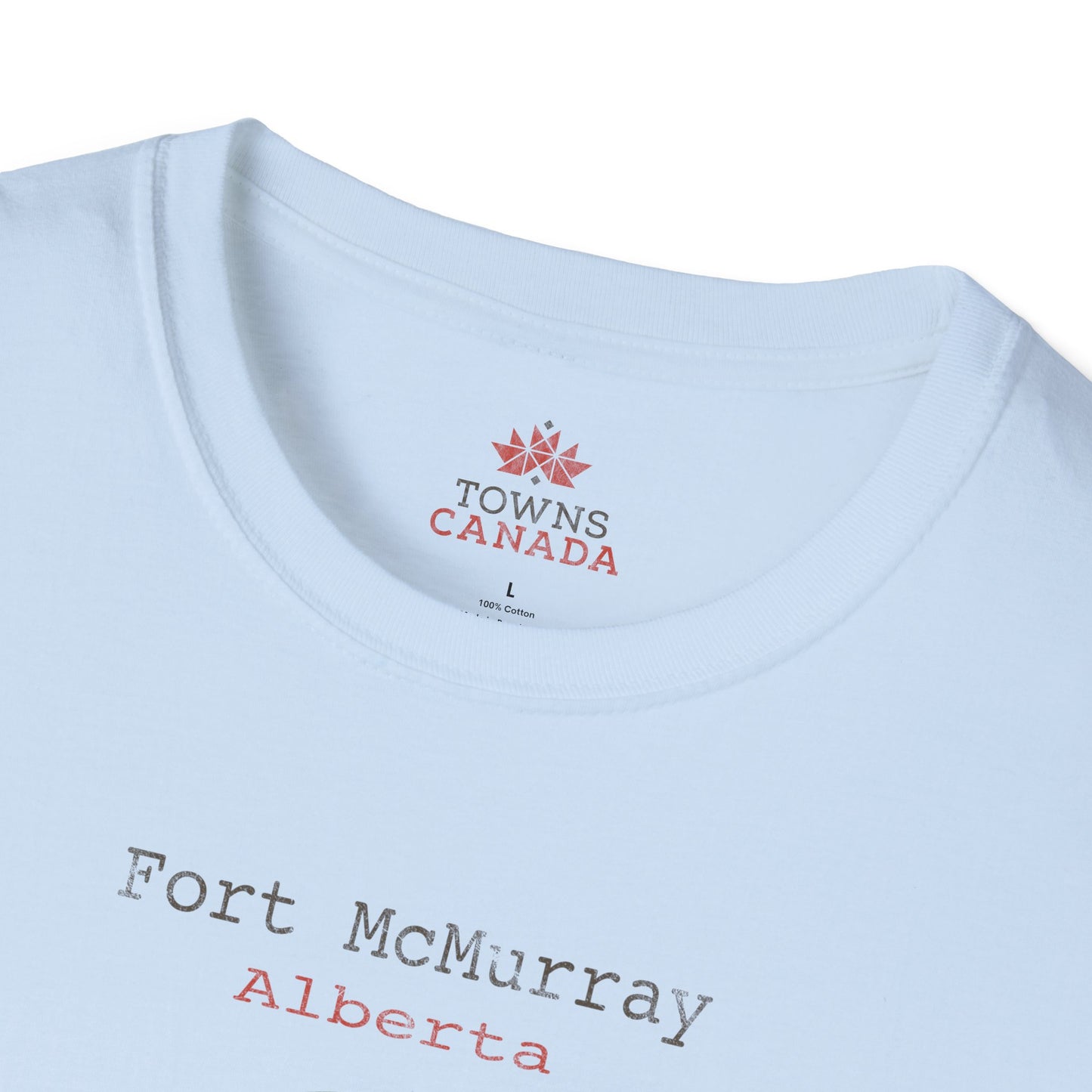 Fort McMurray Alberta Marker - Unisex Vintage Design Cotton T-Shirt