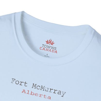 Fort McMurray Alberta Marker - Unisex Vintage Design Cotton T-Shirt