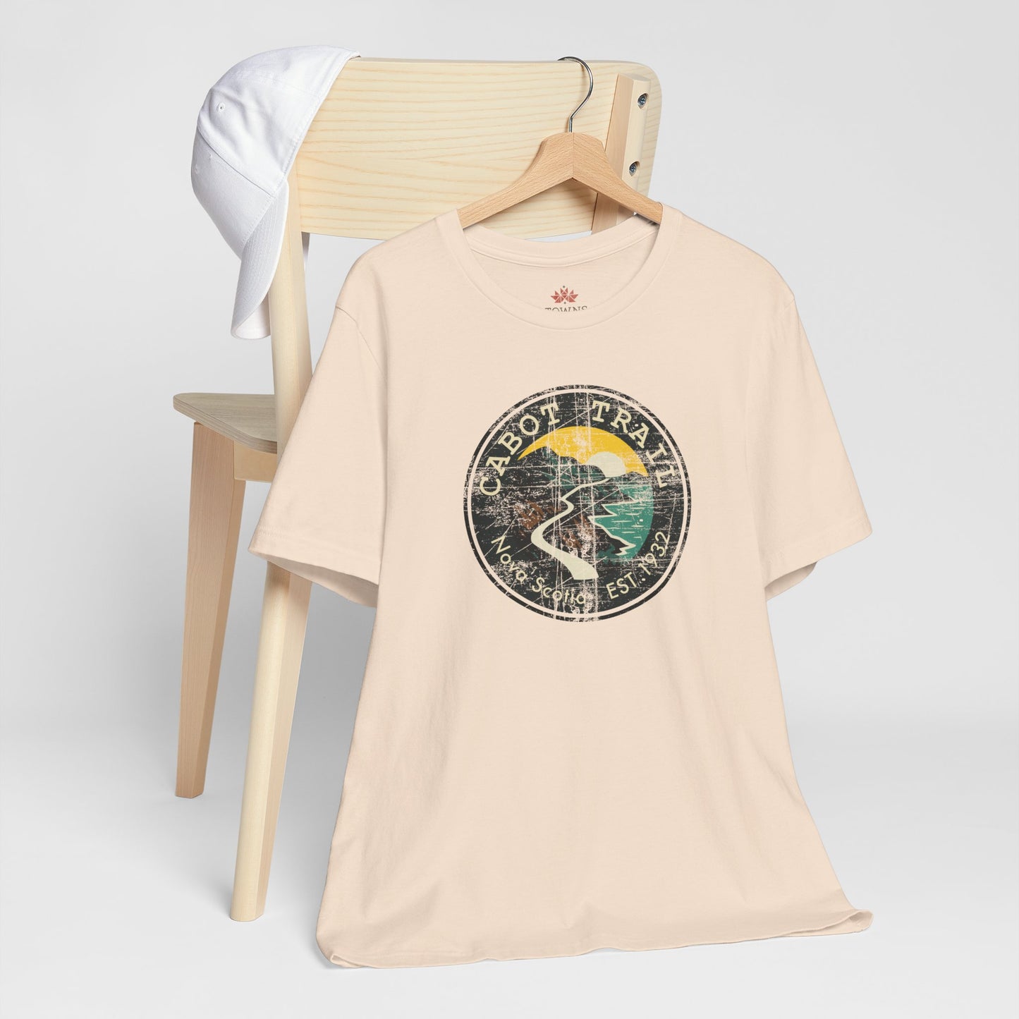 Cabot Trail - Nova Scotia - Vintage Emblem Tee