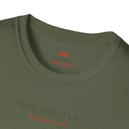 Fort McMurray Alberta Marker - Unisex Vintage Design Cotton T-Shirt