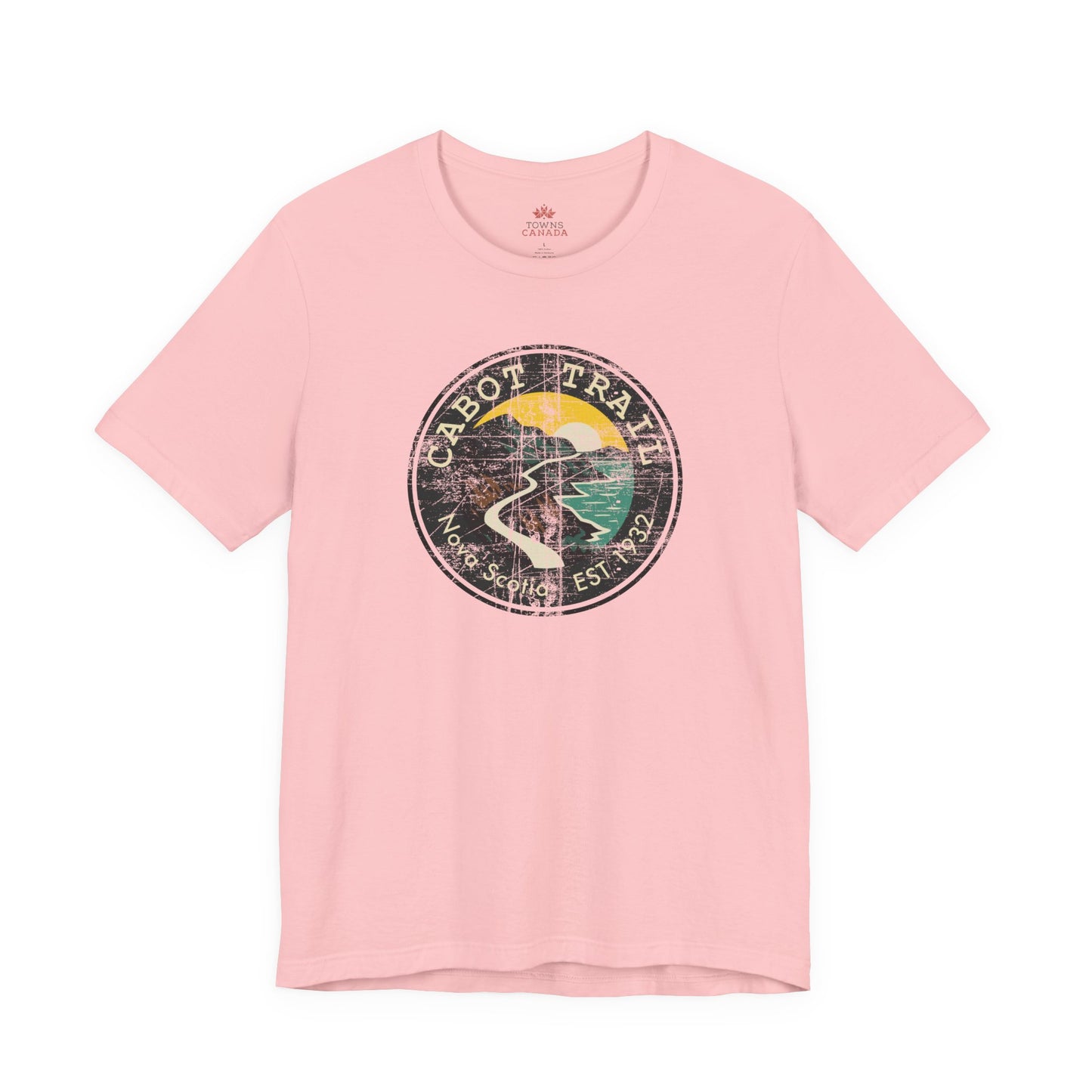 Cabot Trail - Nova Scotia - Vintage Emblem Tee