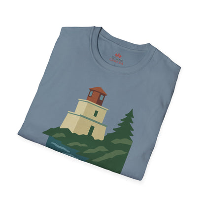 Amphitrite Lighthouse Ucluelet - Canadian Landmark Tee