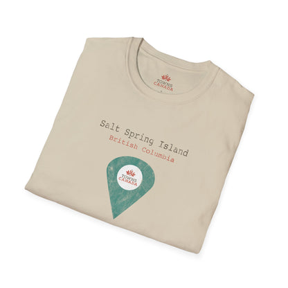 Salt Spring British Columbia Marker Tee - Wear Your Canadian Roots with Pride
