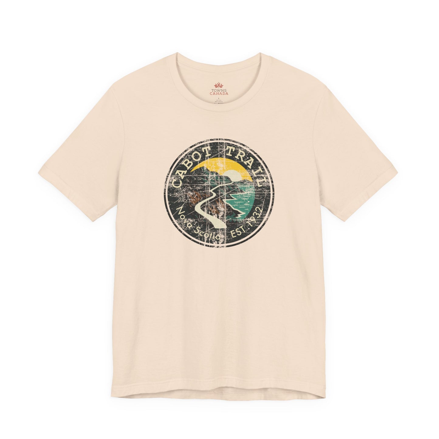 Cabot Trail - Nova Scotia - Vintage Emblem Tee