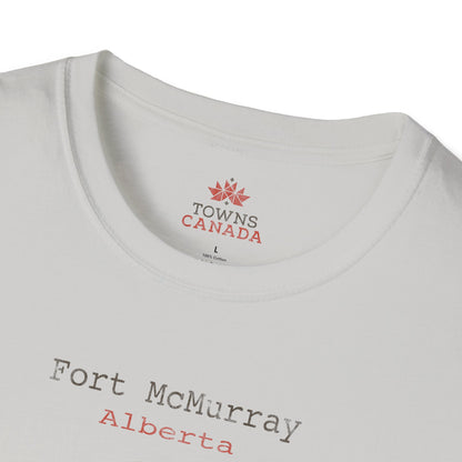 Fort McMurray Alberta Marker - Unisex Vintage Design Cotton T-Shirt