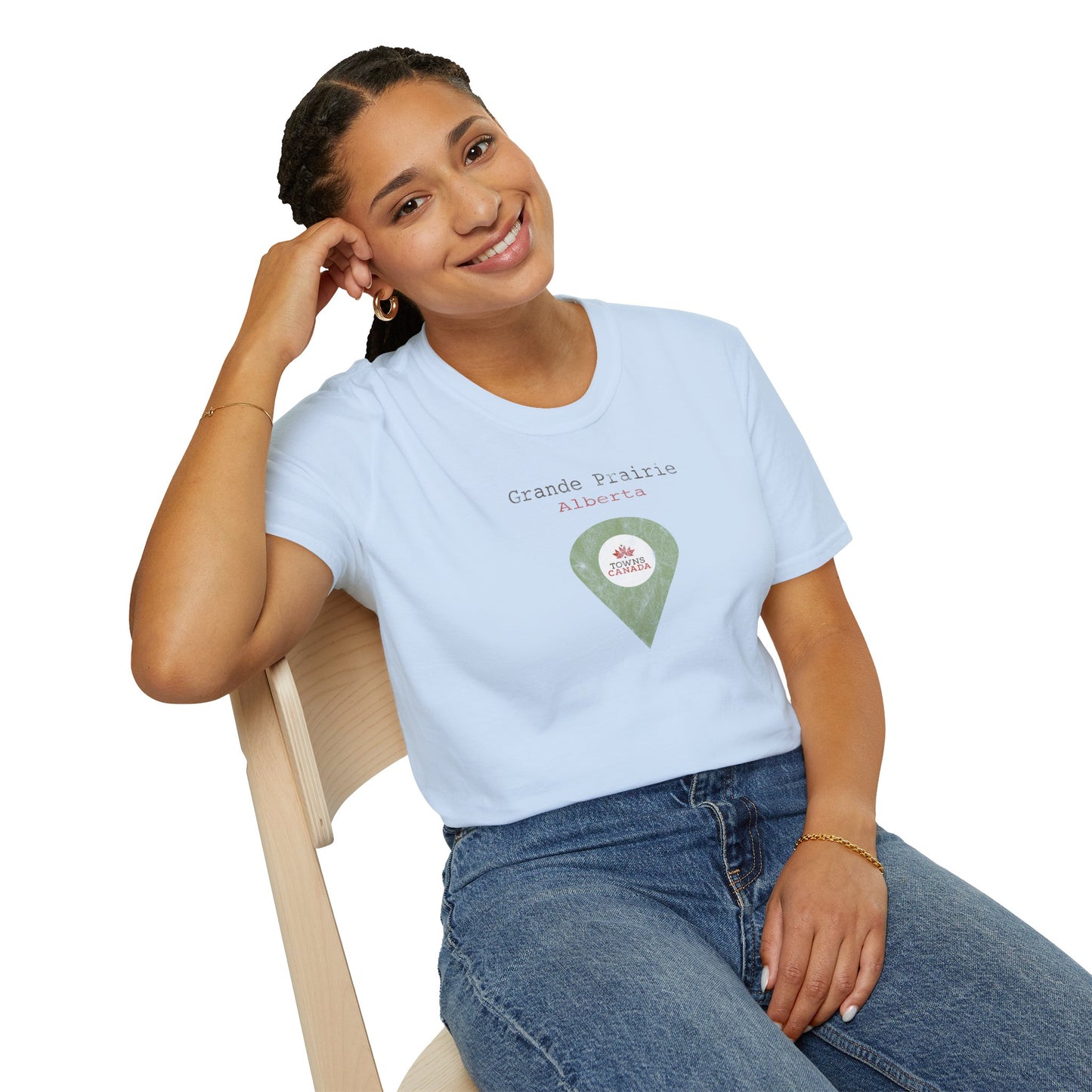Grande Prairie Alberta Marker Tee – Wear Your Canadian Roots with Pride