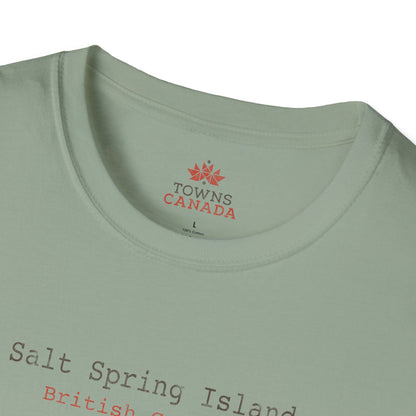 Salt Spring British Columbia Marker Tee - Wear Your Canadian Roots with Pride