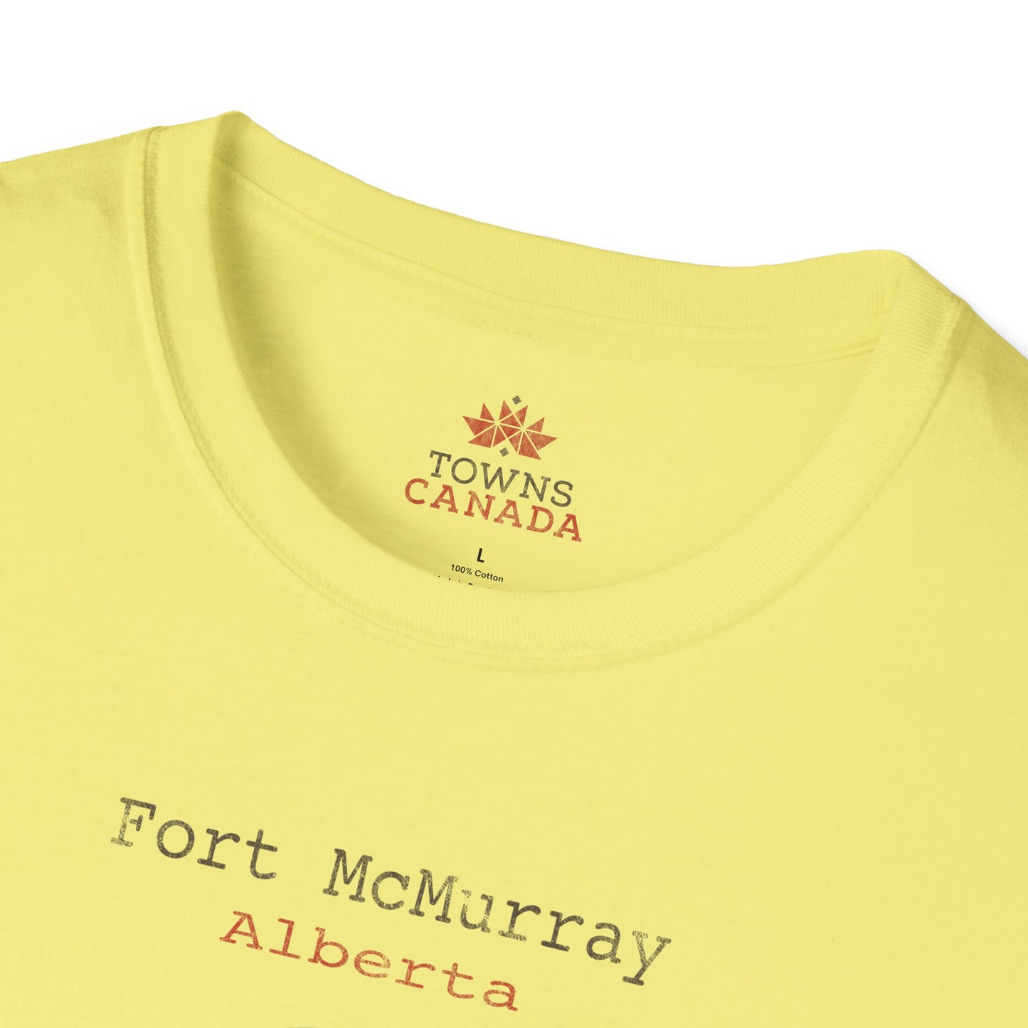Fort McMurray Alberta Marker - Unisex Vintage Design Cotton T-Shirt