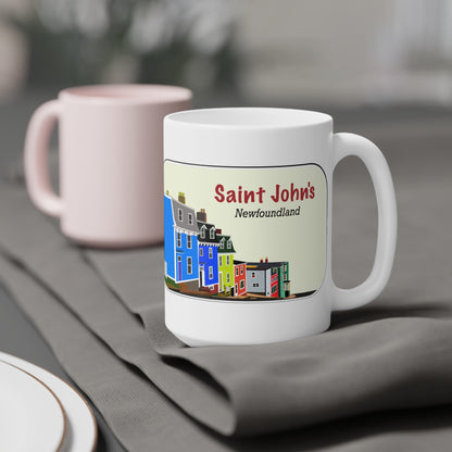 St. John's Newfoundland -Jelly Bean Row Coffee Mug