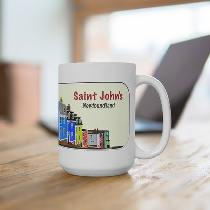 St. John's Newfoundland -Jelly Bean Row Coffee Mug