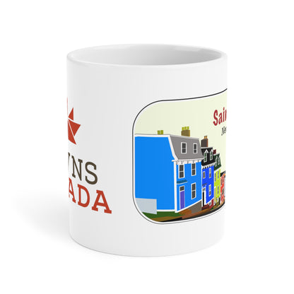 St. John's Newfoundland -Jelly Bean Row Coffee Mug