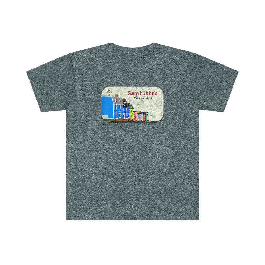 St. John's Newfoundland - Unisex Vintage Design Cotton T-Shirt