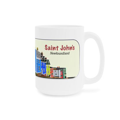 St. John's Newfoundland -Jelly Bean Row Coffee Mug